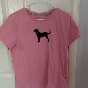 Women’s black dog tee